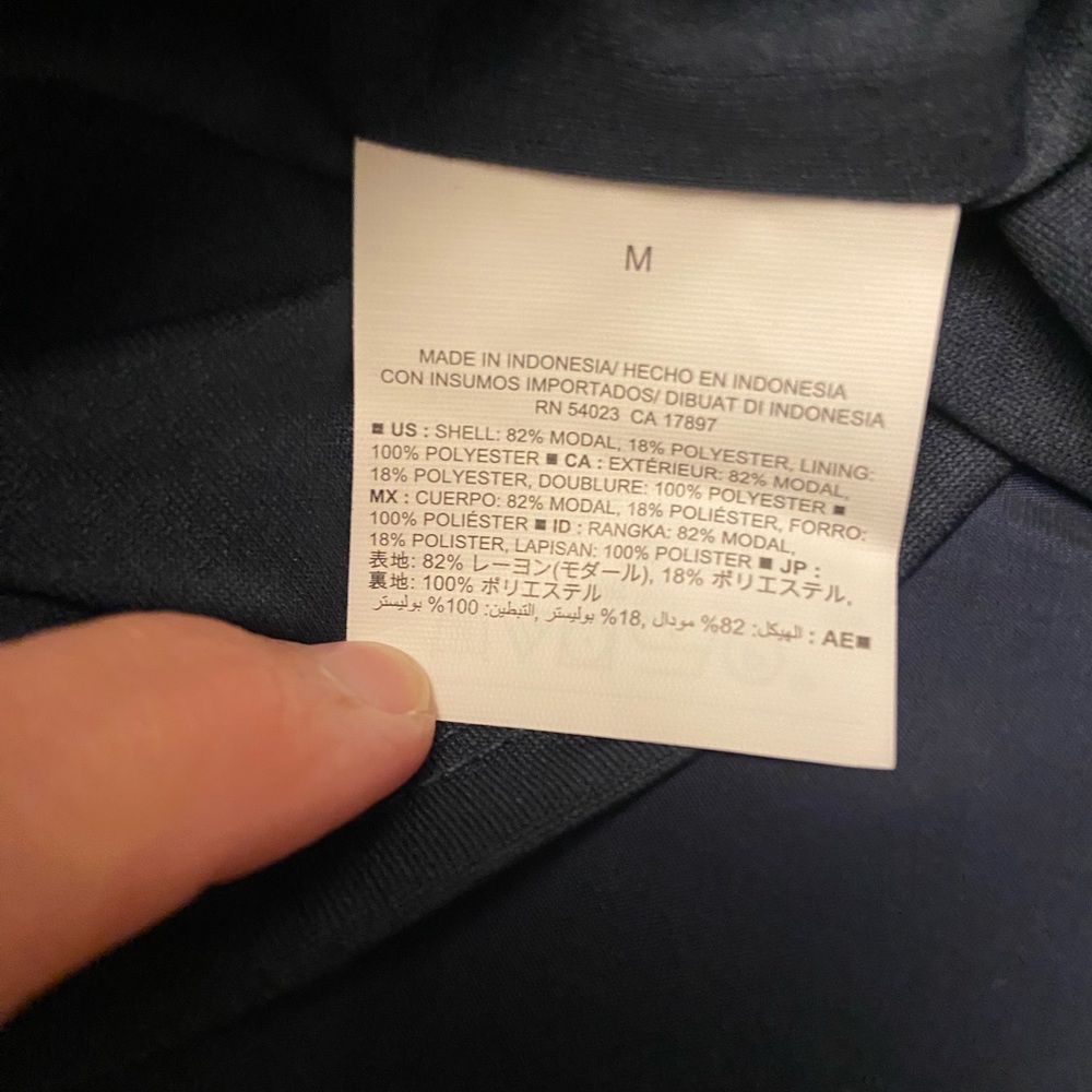 NWT old navy navy blue skirt modal blend tie waist pockets short medium - Picture 8 of 8